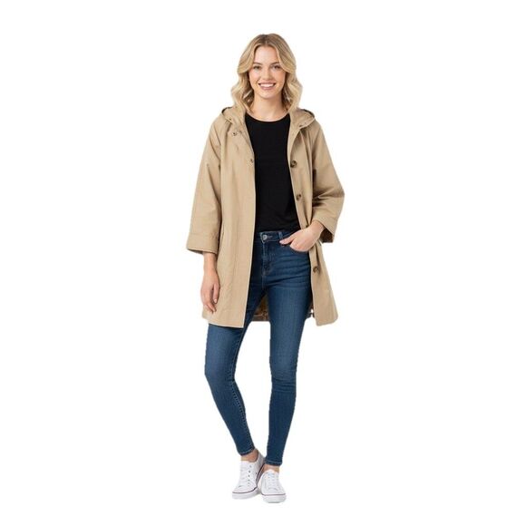 Appleseed's Jackets & Blazers - NEW Appleseed's Women's Jacket Coat Sz M Hooded Button Front | Quilted Puffer